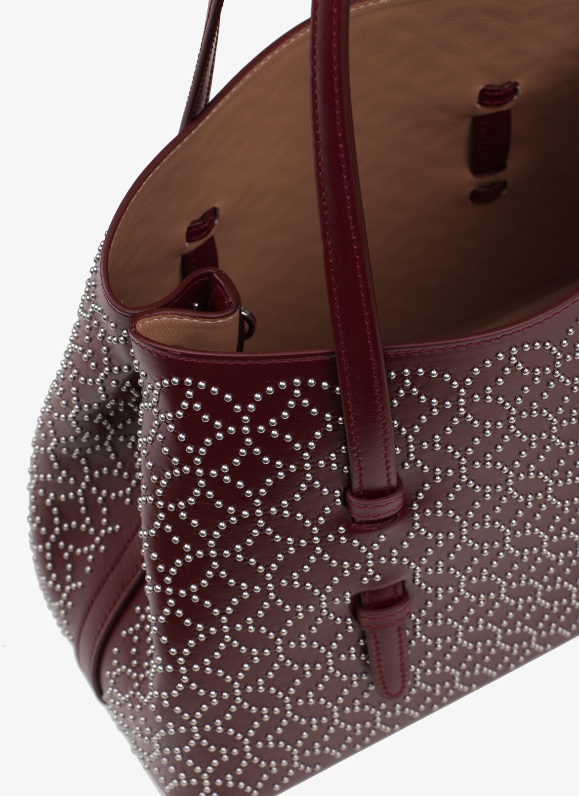 Mina 25 Tote Bag ALAÏA PURPLE MINA 25 TOTE BAG